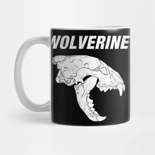 Wolverine bone skull Mug